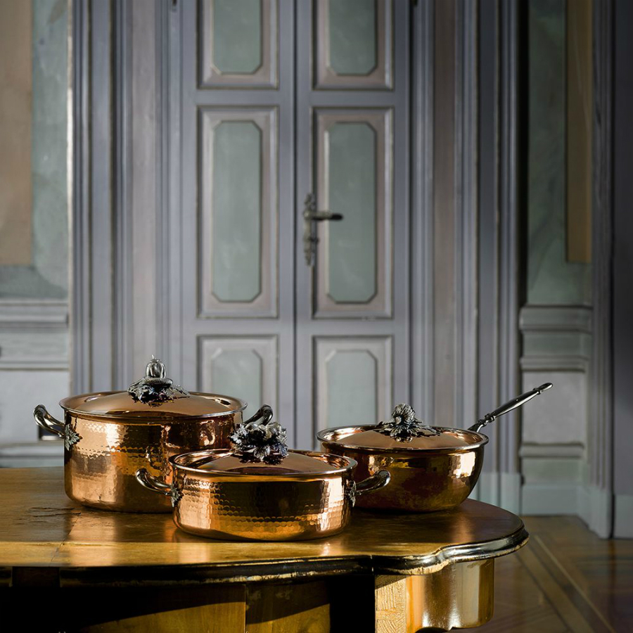 Кастрюля Opus Cupra OCA2609X, с крышкой, медь/нержавеющая сталь, Ø16 см, 1,5 л Ruffoni CR16RUFFONI - Вид №4