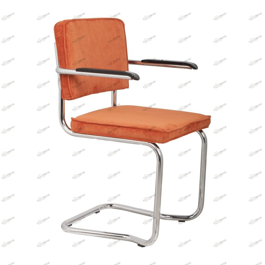 Кресло Ridge Kink Rib оранжевое Zuiver 1200046