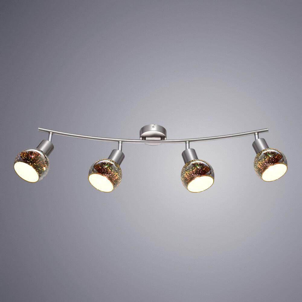 Спот потолочный на 4 лампы коричневый Illusione A6125PL-4SS ARTE LAMP ILLUSIONE 00-3891234 Коричневый  - Вид №1
