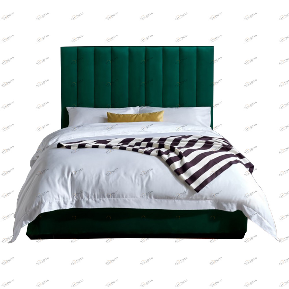 Кровать двуспальная 180х200 зеленая Bottoms ICON DESIGNE ДИЗАЙНЕРСКИЕ 177943 Зеленый 