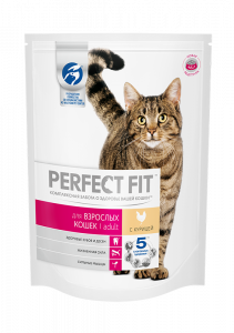 ПР0041504 Корм для кошек курица сух. 650г Perfect Fit