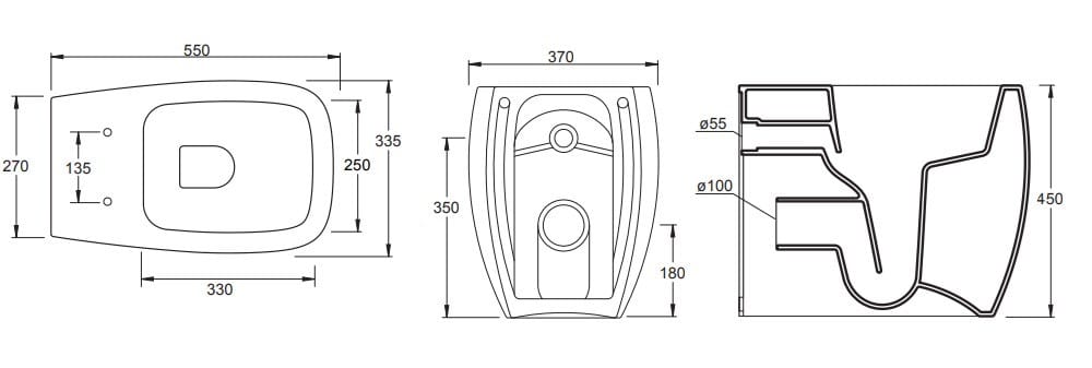 Напольный керамический туалет Alice Ceramica NUR ARCH-00033539 - Вид №14