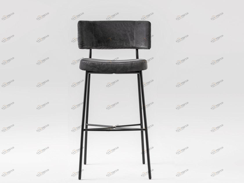 TrabA' Табурет из ткани со спинкой и подставкой для ног Marlen 0163-met-im