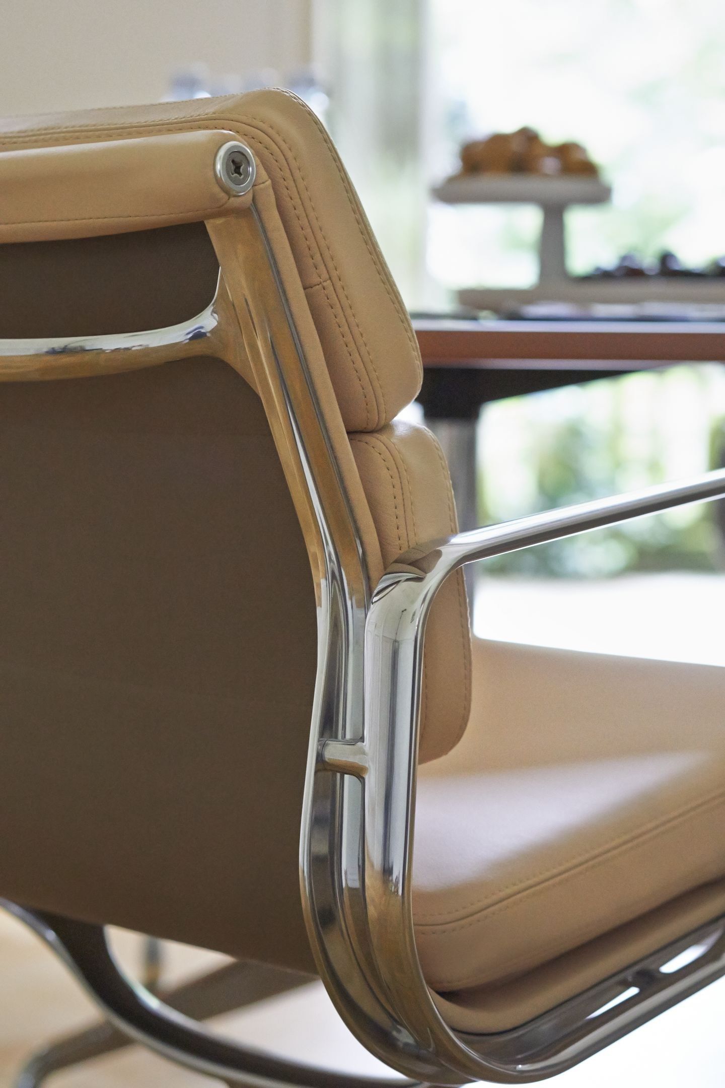 5 спиц подлокотник кожаный поворотный операционный офисный стул VITRA Eames Soft Pad Group ARCH-00124733 - Вид №6