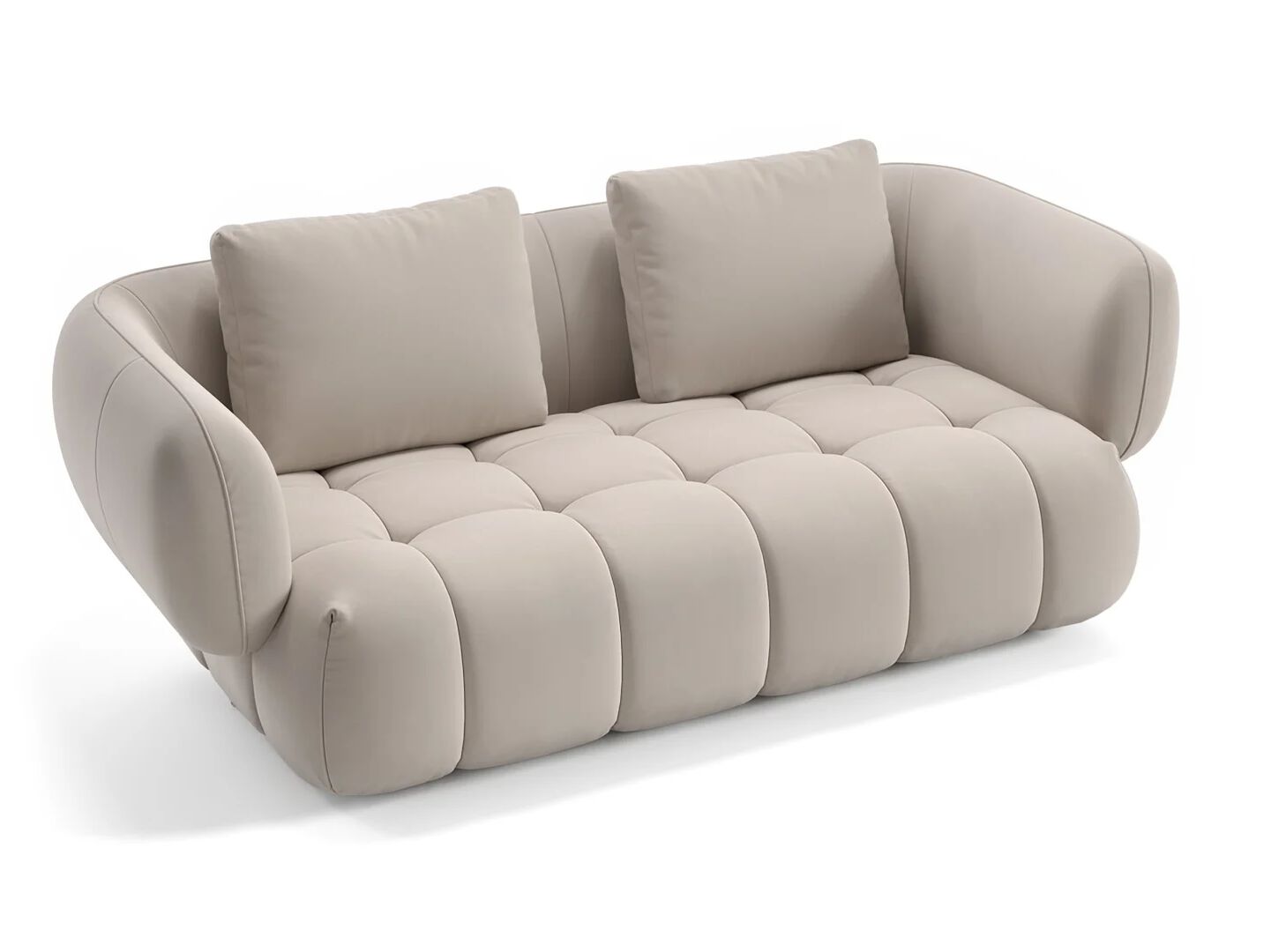 2-местный тканевый линейный диван Sofanella море ARCH-00053853