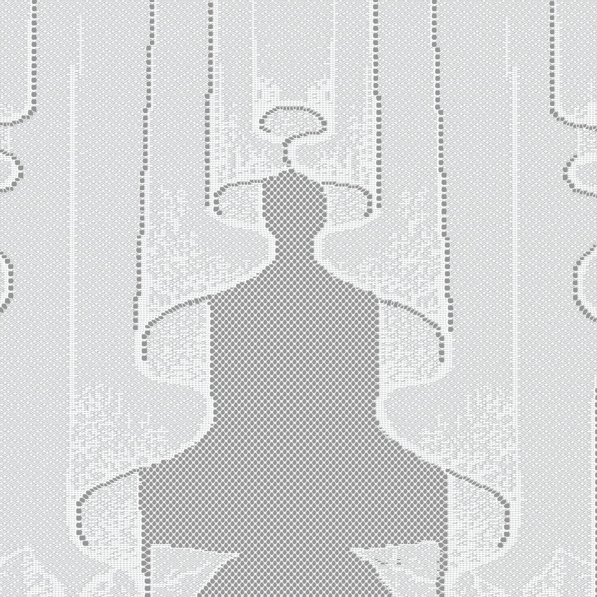 13759884 Занавеска для кухни «Листопад», 170х160 см, жаккард, цвет белый Santreyd  - Вид №3