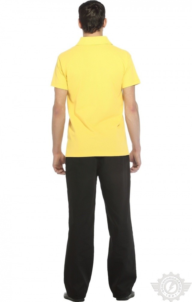 66369 Тенниска-поло желтая  Одежда для салонов красоты  размер XXXL (56) Спецодежда  - Вид №10
