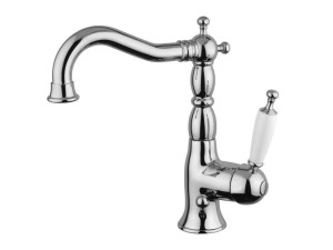 Однорычажный смеситель для раковины с автоматическим сливом