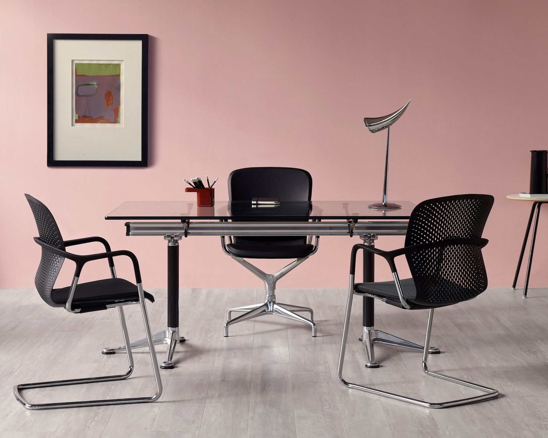Мягкий консольный стул с подлокотниками Herman Miller Keyn ARCH-00065066 - Вид №13