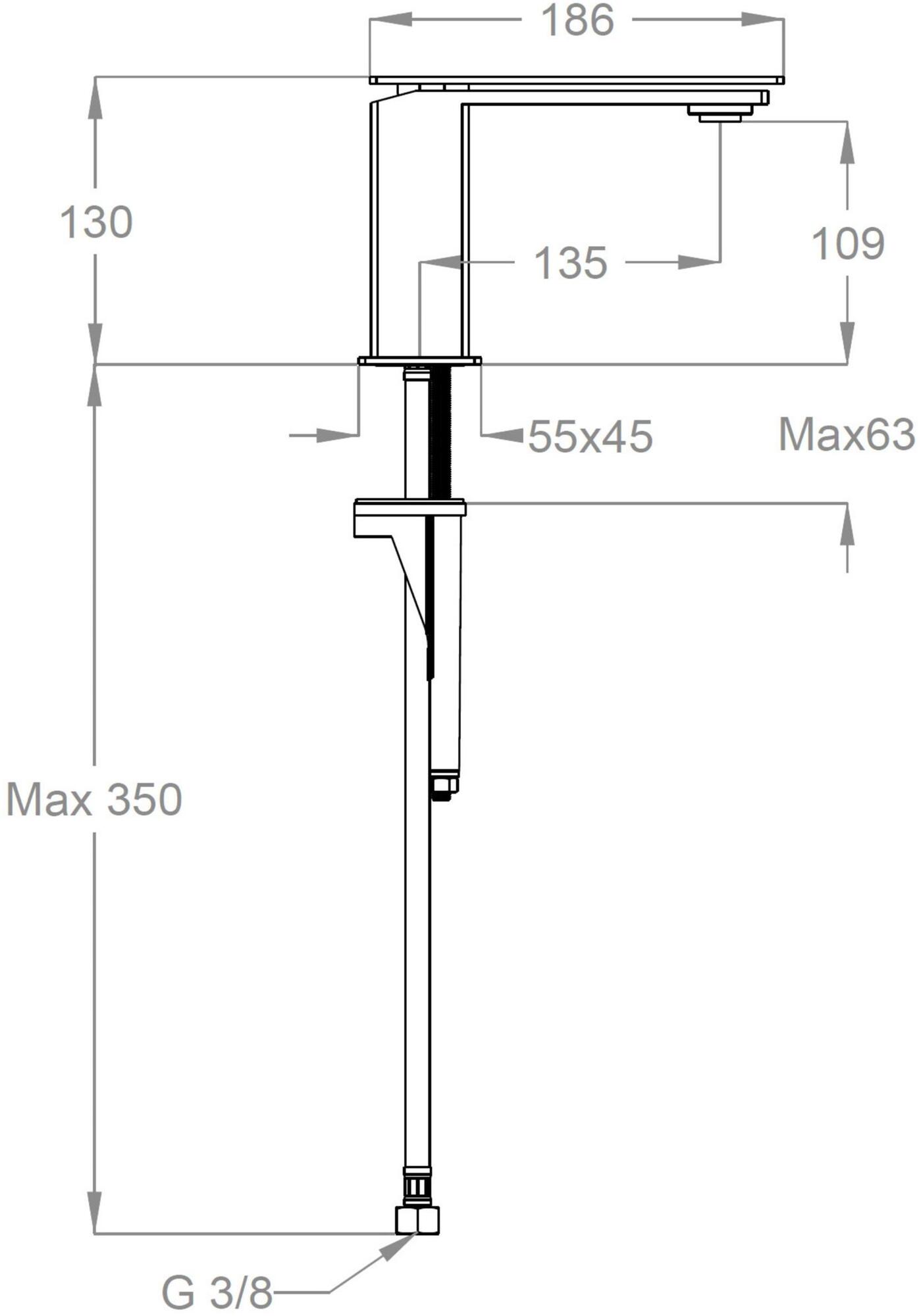 Fir Italia Смеситель для раковины на столешнице из нержавеющей стали Playsteel 58 5811300 - Вид №3