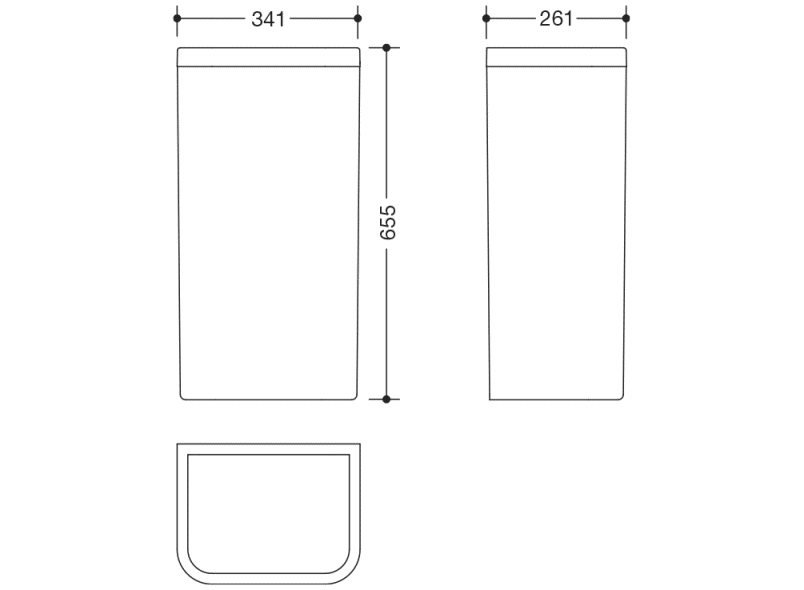 477.05B20398 корзина для бумаг HEWI Neuheiten SAN  - Вид №5
