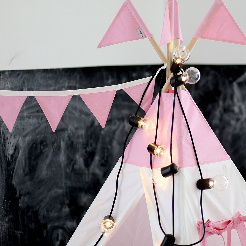 Вигвам Simple Pink с окном,карманом и флажками VAMVIGVAM SIMPLE PINK 281914 Белый;розовый Santreyd  - Вид №7