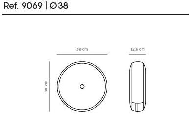 MUSOLA Круглая подушка из ткани для улицы sun-id-1347796 - Вид №3