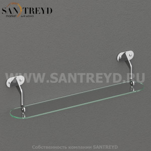 741990 Полочка из стекла 60 см, цвет Хромированный Kerasan ACCESSORIES Италия