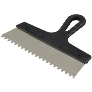 Шпатель зубчатый Jettools 250 мм нержавеющая сталь зуб 6x6 мм