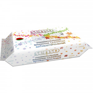 82628978 Салфетки влажные универсальные антибактериальные «Senso» 100 шт.