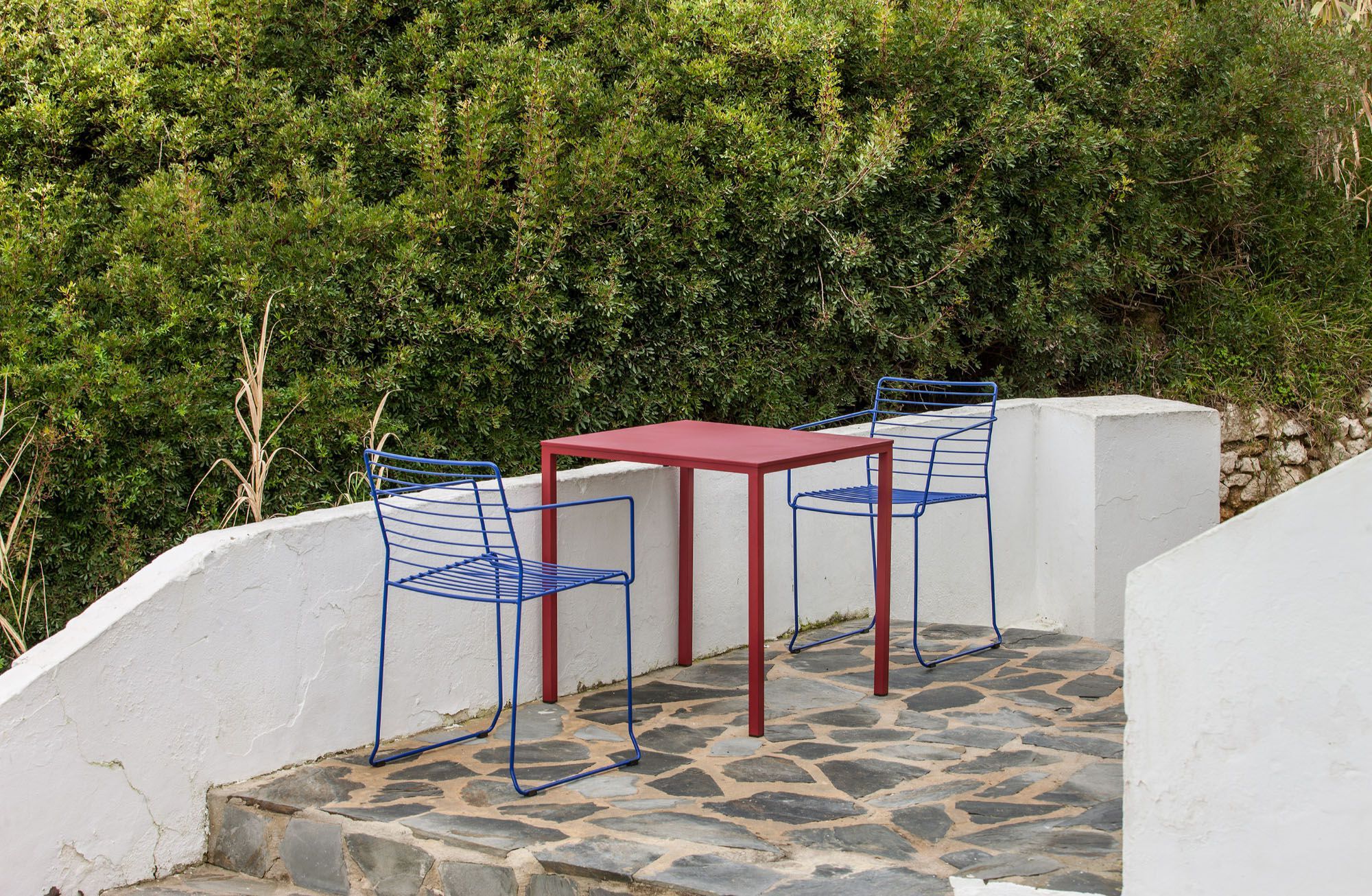 Стул для сада из оцинкованной стали с подлокотниками iSimar ARCH-00127946 - Вид №1