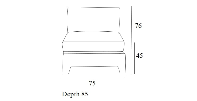 Тканевое кресло Collett & Victor CAPRI ARCH-00066864 - Вид №3
