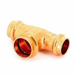 Тройник пресс 22x28x22 медный IBP