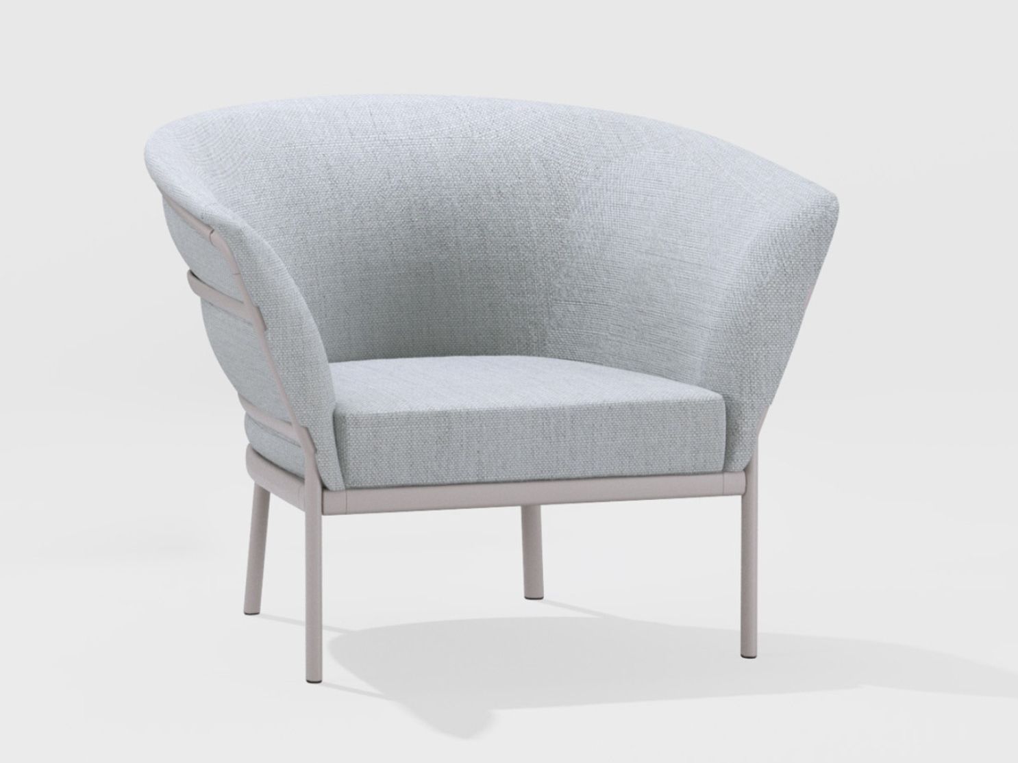 Мягкое тканевое садовое кресло с подлокотниками FAST Ria Soft ARCH-00120417