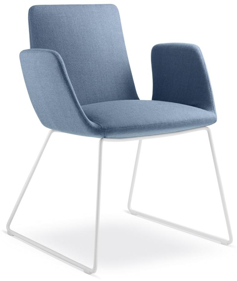 LD Seating Тканевый стул на санках с подлокотниками Harmony modern 870-n - Вид №2