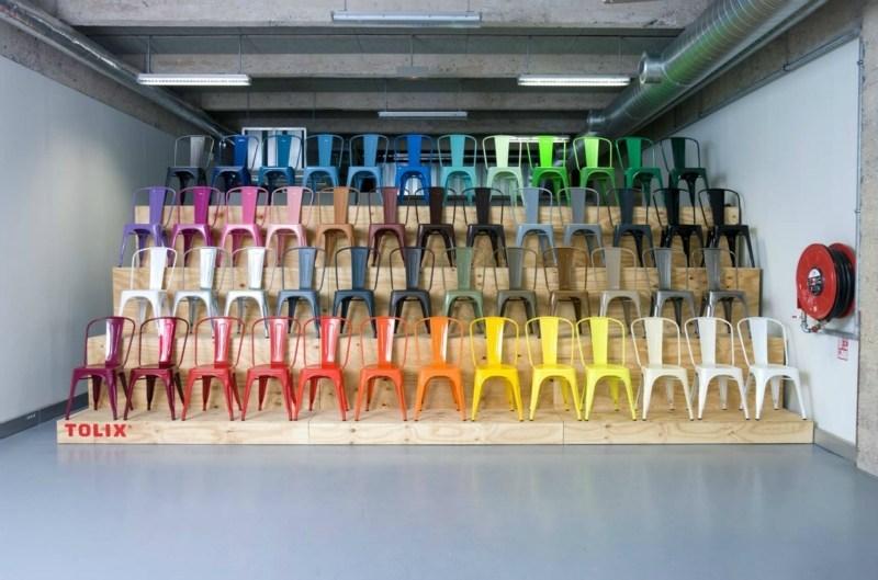 Tolix Штабелируемый металлический стул A sun-id-1450328 - Вид №17