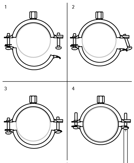 31085091 Крепление для труб  Bifix® G2 Хомуты (M8/10) (BUP1000) для стальных, медных, чугунных и пластиковых (многослойных) труб WALRAVEN  - Вид №2