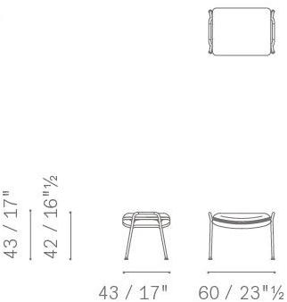 Poltrona Frau Подставка для ног из ткани La collezione - divani e poltrone sun-id-1427981 - Вид №3