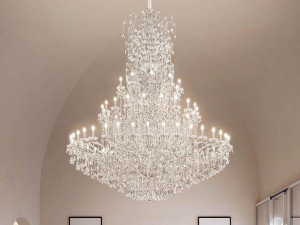 Подвесной светильник с кристаллами