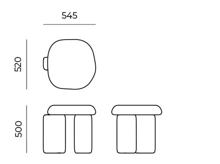 Низкий стул в Cimento® Lazzaro ARCH-00112426 - Вид №5