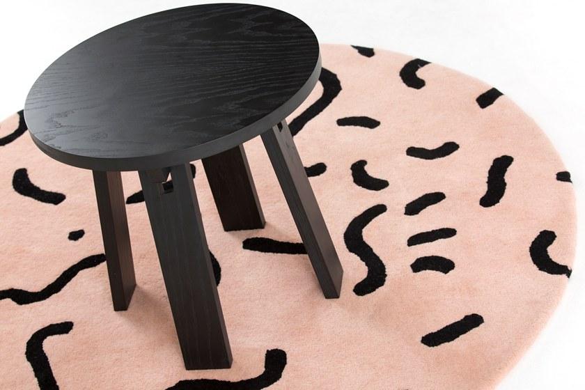 Deadgood Низкий круглый журнальный столик из лакированного ясеня  M1ct m1st  - Вид №7