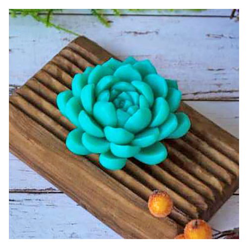 1008 Форма для мыла №13 силикон "Суккулент 3D" Арт. Выдумщики 