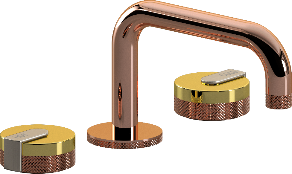 E-11510-R1AU-L1BNi-RG Смеситель для умывальника на 3 отвертия GRAFF MOD+