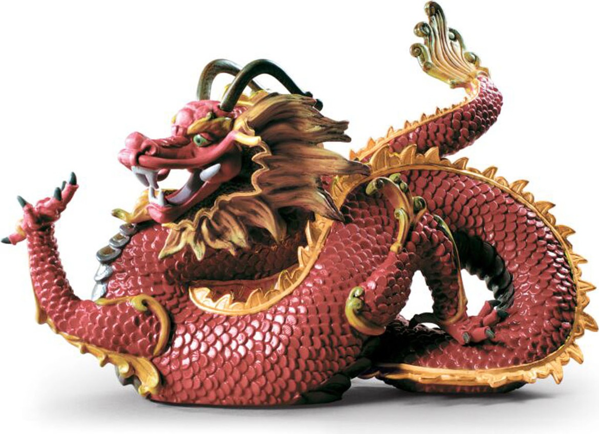 10672309 LLADRO Фигурка Lladro Величественный дракон 31x26см, фарфор Фарфор Lladró 