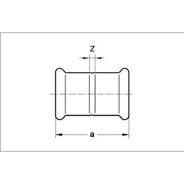 12827022 SANHA 28270 SANHA-Therm Industry муфта ВПр-ВПр 22 мм  - Вид №1