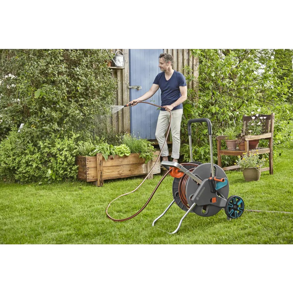 Тележка для шланга Gardena Aquaroll L STLM-2025763 - Вид №1