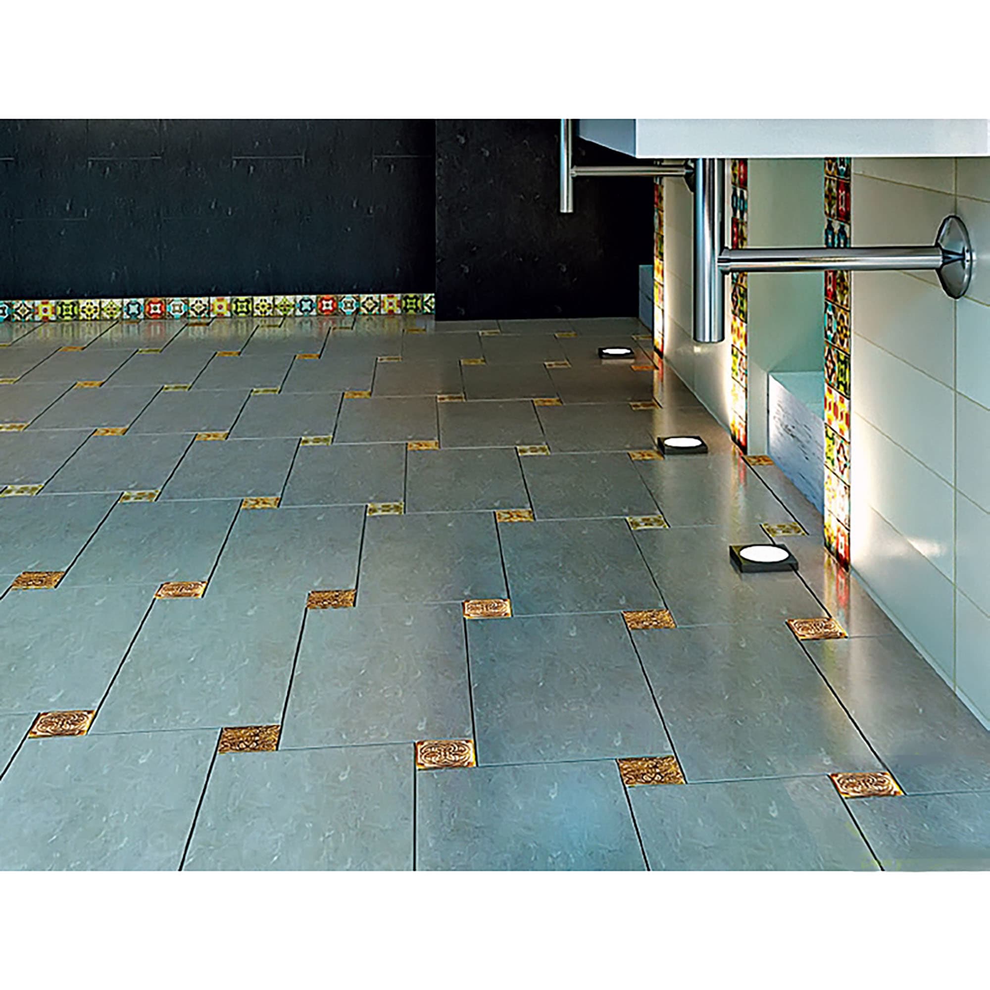 13269869 Декор Вензель-бронза 5х5 см цвет жёлтый Декор латунный Santreyd  - Вид №1