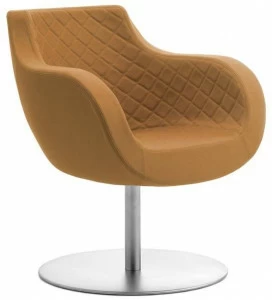 Leyform Вращающееся кресло из шерсти с подлокотниками