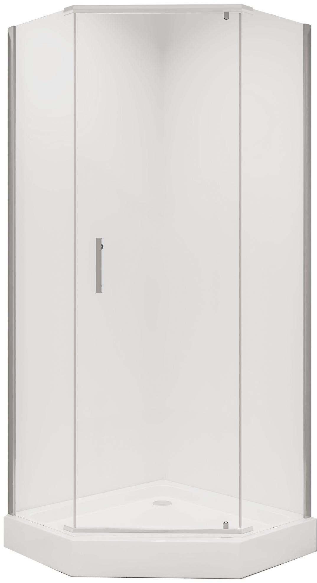 Душевое ограждение NG- 6605-08 (90*90*190) трапеция, дверь распашная, 1 место Niagara Nova 66050811 - Вид №1