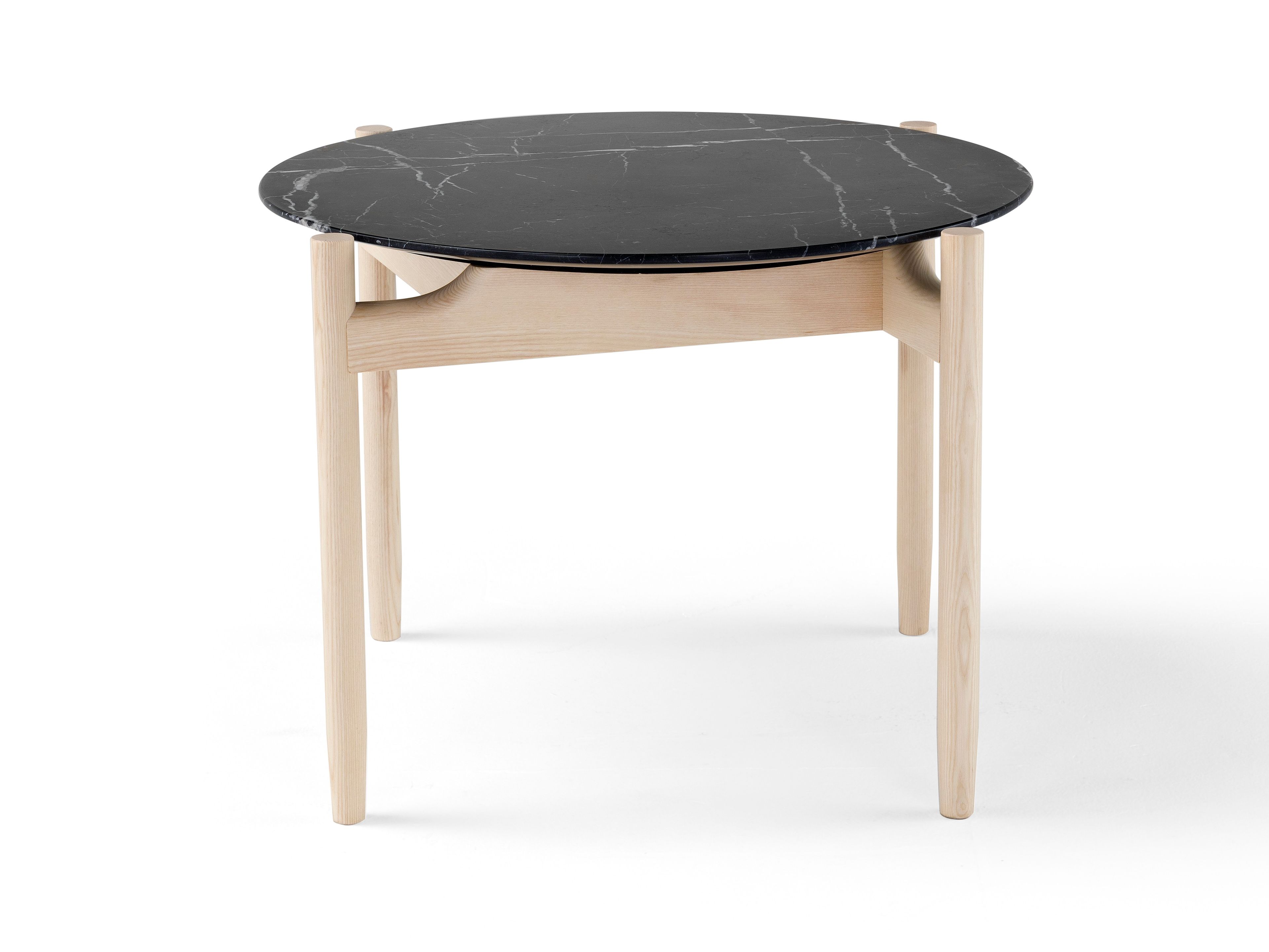 Круглый журнальный столик с мраморной или деревянной столешницей Amura ARCH-00006860 - Вид №5