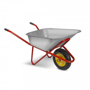 89112402 Тачка садовая одноколесная 220 кг 110 л оцинкованная сталь