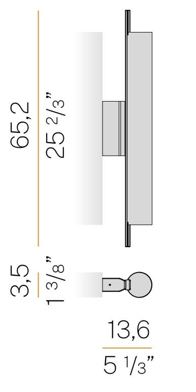 Ткань Сид Dimmable настенный светильник Panzeri тень ARCH-00136272 - Вид №7