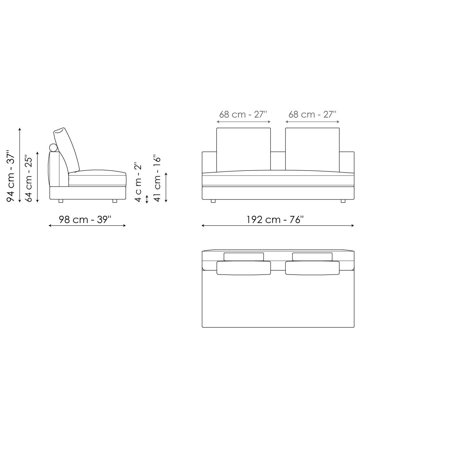 Ткань диван BONALDO LIAM ARCH-00067700 - Вид №43
