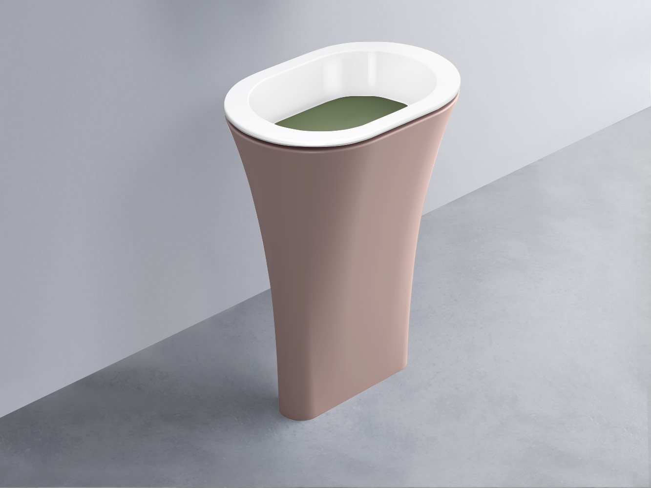 AMLA65-BL+AMPILO-AG+AMCOLO-CP Раковина Amedeo Ovale отдельностоящая cielo Enjoy + Amedeo Ceramica Cielo