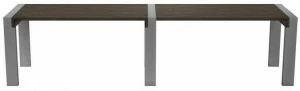 Now & Future Прямоугольный стол из стали и дерева