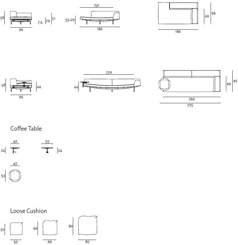 Living Divani Дормез из ткани Sumo sun-id-1494974 - Вид №6