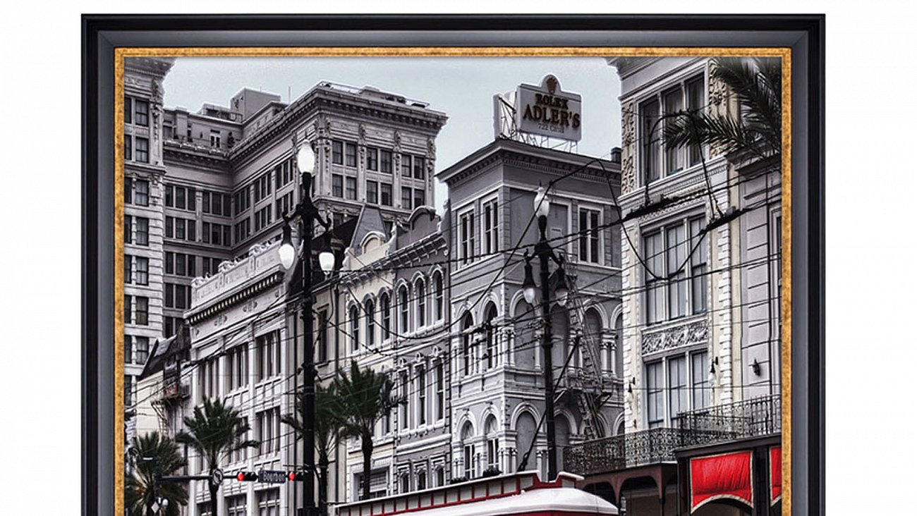 Постер квадратный на художественной бумаге 100х100 см "Трамвай Иль-де-Франса" EVENHOME ДИЗАЙНЕРСКИЕ 00-3878785 Белый;черный  - Вид №1