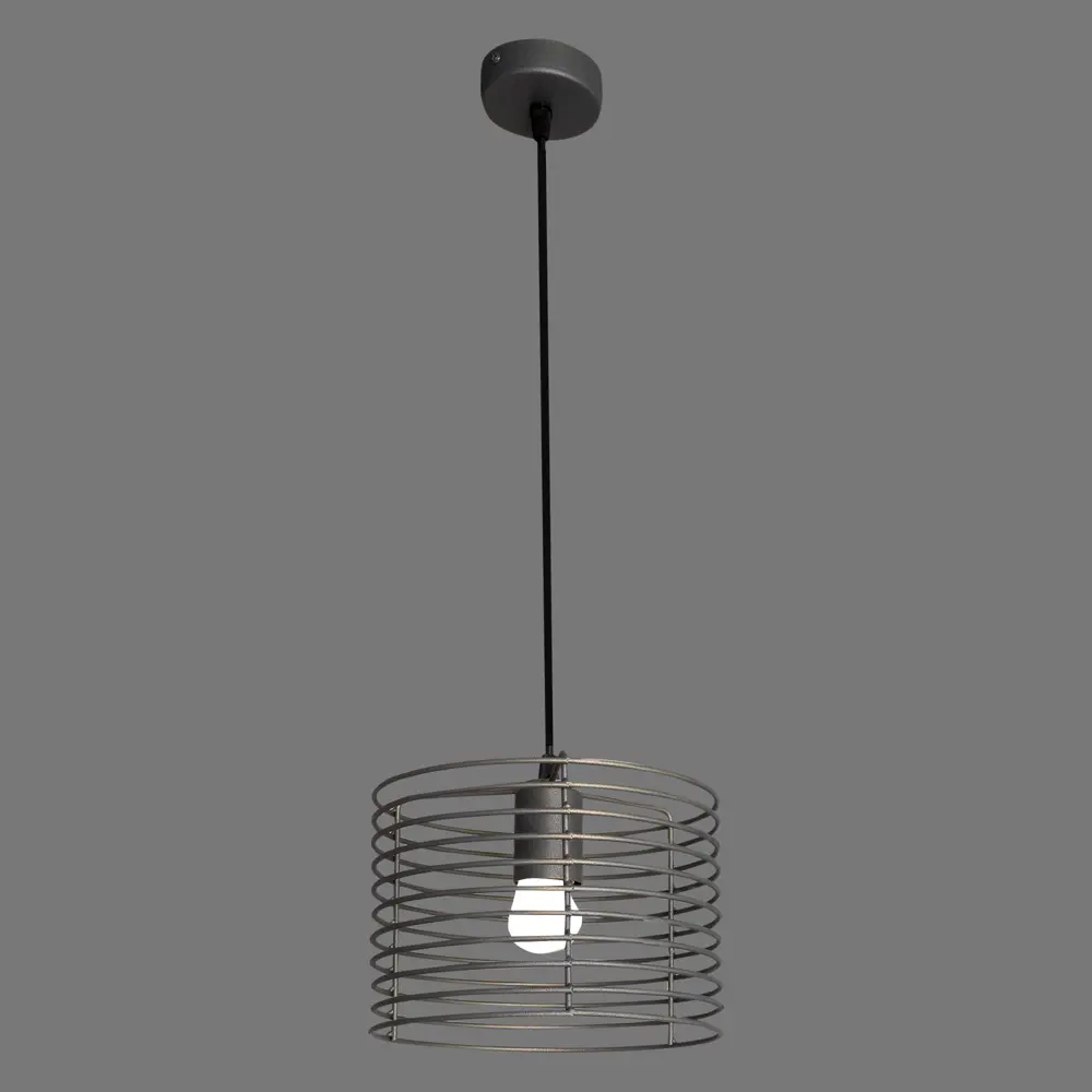 Подвесной светильник Vitaluce Vakero grey 1 лампа 3м² Е27 цвет бронзовый графит 18156409 STLM-2146287  - Вид №3