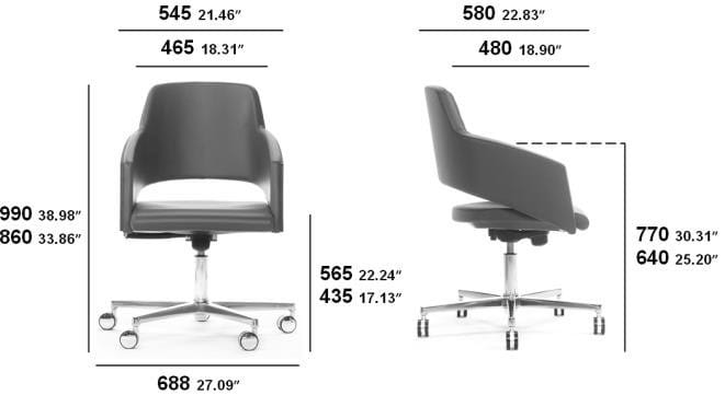 Стул с колесами SITIA Major ARCH-00076604 - Вид №3