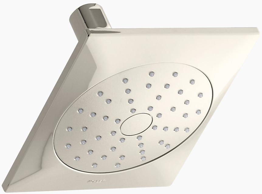 KOHLER Однофункциональная душевая лейка Loure 1,75 галлона в минуту с технологией всасывания воздуха Katalyst K-45215-G-SN 